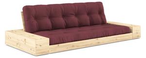 Karup Design Rozkládací pohovka BASE - 710 Bordeaux / Se dvěma bočními boxy