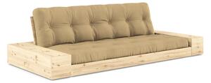 Karup Design Rozkládací pohovka BASE - 758 Wheat Beige / Se dvěma bočními boxy