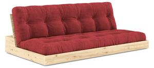 Karup Design Rozkládací pohovka BASE - 518 Ruby Red / Bez bočních boxů