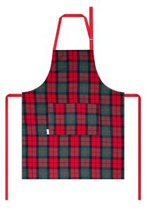 Vánoční kuchyňská zástěra | TARTAN | kostkovaná | 60x80 cm | 944837