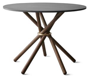 Eberhart Furniture Jídelní stůl Hector s betonovou deskou - 105 / Concrete Dark / Oak Dark