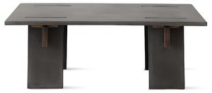 Eberhart Furniture Konferenční stolek Arnold s betonovou deskou - Concrete Dark / Concrete Dark / Oak Dark