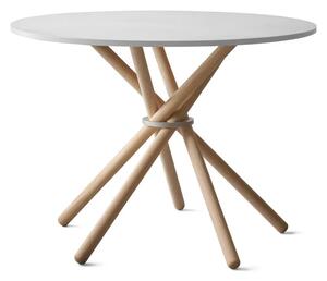 Eberhart Furniture Jídelní stůl Hector s betonovou deskou - 120 / Concrete Light / Oak Light