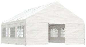Altán se střechou bílý 6,69 x 5,88 x 3,75 m polyethylen