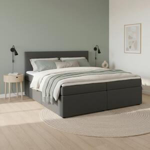 Boxspringová postel LUCY 180x200, tmavě šedá