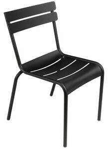 Černá kovová zahradní židle Fermob Luxembourg
