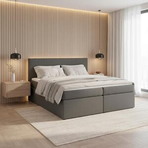 Manželská boxspring postel Lucy, 180x200, šedá