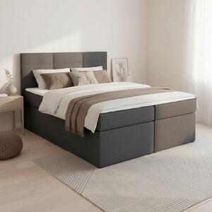 Manželská boxspring postel Lisa, 140x200, šedá