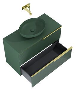 Elita Soho, umyvadlová skříňka 100x45x64 cm 2S, zelená matná, ELT-169085
