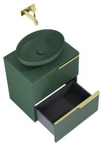 Elita Soho, umyvadlová skříňka 60x45x64 cm 2S, zelená matná, ELT-169081