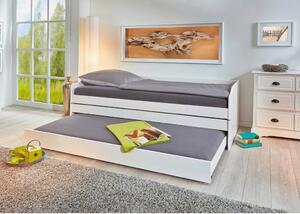 Výsuvná postel LOTAR bílá 90x200 cm