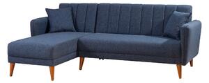 Atelier del Sofa Rohová sedací souprava Aqua Corner Left - Dark Blue, Tmavá Modrá