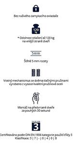 Dveřní kování QOLIBRI Smartbloc ENTRY 1106 - RHR (Černý satén) - klika/koule, koule/klika s uzamykáním levá, Uzamykání na klice, Černý satén