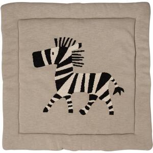 Béžová hrací deka Quax Zebra 100 x 100 cm