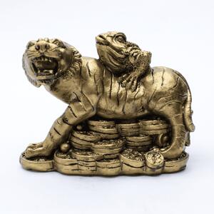 Tygr s třínohou žábou - soška Feng shui VADA VAD76