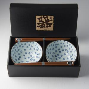 Made in Japan (MIJ) Set Misek Snowflake 2 x 350 ml s hůlkami