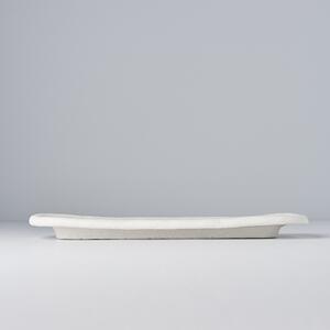 Made in Japan (MIJ) Shell White Slab Obdélníkový Talíř 28,5 x 12 cm