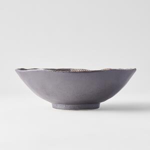 Made in Japan (MIJ) Akane Grey Nepravidelná Miska 22 cm