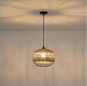 Lustr na lanku HELIOS 1xE27/15W/230V béžová