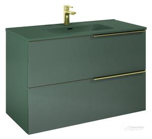 Elita Skappa, nábytkové umyvadlo 60,8x46x1,8 cm, zelená matná, ELT-146058
