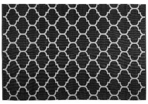 Oboustranný černo-bílý venkovní koberec 160 x 230 cm ALADANA