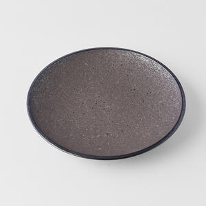 Made in Japan (MIJ) Předkrmový mělký talíř Earth Black 20 cm
