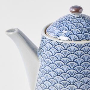 Made in Japan (MIJ) Čajník s designem Indigo Wave 400 ml