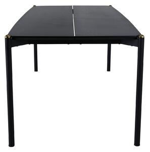 Jídelní stůl Pelle, černý, 90x190