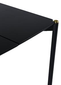 Jídelní stůl Pelle, černý, 90x190