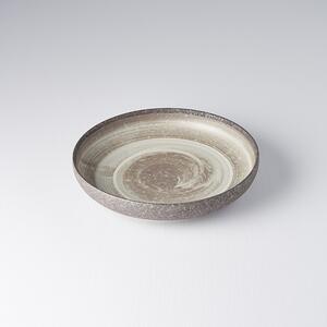 Made in Japan (MIJ) Mělký talíř s vysokým okrajem Nin-Rin 22 cm