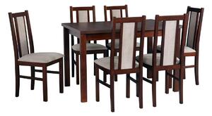 Drewmix Jídelní set 1+6 , stůl ALBA 1 a židle BOS 14