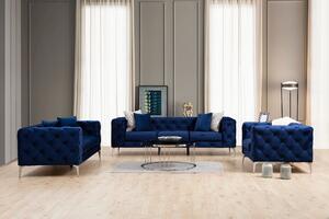 Atelier del Sofa 2-místná pohovka Como - Navy Blue, Modrá
