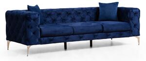 Atelier del Sofa 3-místná pohovka Como - Navy Blue, Modrá