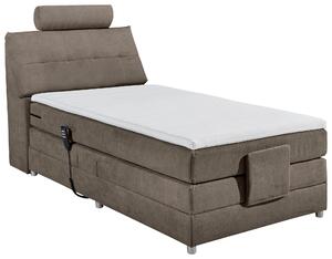 POSTEL BOXSPRING, 120/200 cm, hnědá MID.YOU - Jednolůžkové postele, Online Only