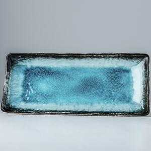 Made in Japan (MIJ) Talíř na sashimi Sky Blue 29 x 12 cm
