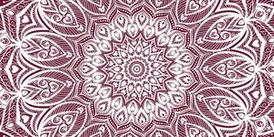 Obraz Mandala harmonie na růžovém pozadí Varianta: 100x50
