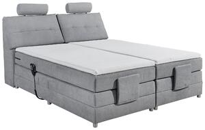 POSTEL BOXSPRING, 180/200 cm, světle šedá MID.YOU - Manželské postele, Online Only