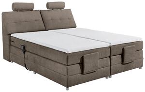 POSTEL BOXSPRING, 180/200 cm, hnědá MID.YOU - Manželské postele, Online Only