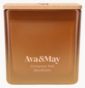 Vonná svíčka Cinnamon Roll (vanilka, skořice a karamel)