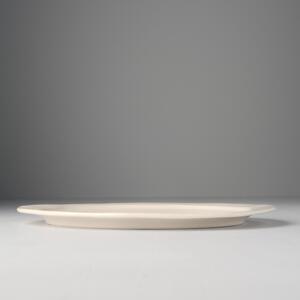Made in Japan (MIJ) Craft White Nepravidelný Mělký Talíř 25 cm