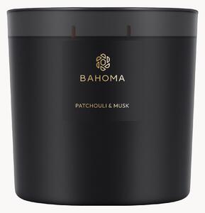 Ručně vyrobená vonná svíčka se třemi knoty Patchouli & Musk (pačule, pižmo, květ pomerančovníku a cedr)