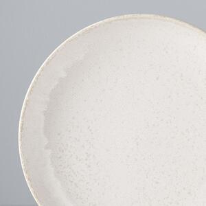 Made in Japan (MIJ) White Fade Talíř, Vysoký Okraj, 20 cm