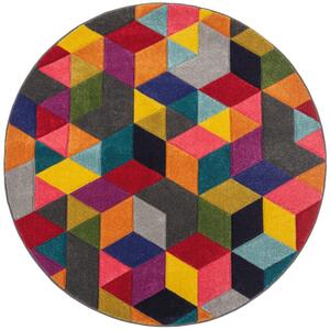 Flair Rugs koberce Kusový koberec Spectrum Dynamic Multi kruh - 160x160 (průměr) kruh cm