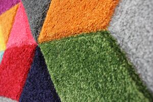 Flair Rugs koberce Kusový koberec Spectrum Dynamic Multi kruh ROZMĚR: 160x160 (průměr) kruh
