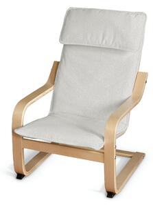 Sedák na dětské křeslo IKEA Poäng barva krémová látka pletený vzor