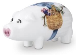 Vánoční porcelánová dekorace Hammershoi Prasátko Kähler