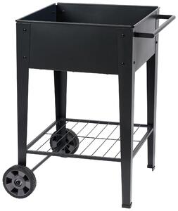 TRUHLÍK NA KVĚTINY kov, plast, 58,5/60/80 cm - Obaly na květináče