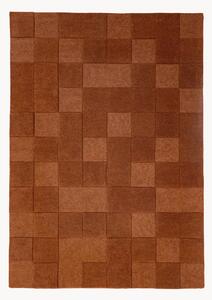 Ručně všívaný vlněný koberec Checkerboard