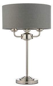 Endon 99149 - Stolní lampa HIGHCLERE 3xE14/18W/230V šedá/lesklý chrom