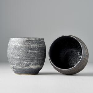 Made in Japan (MIJ) Sho-chu Set Hrnků Silver & Bronz 2 x 320 ml
